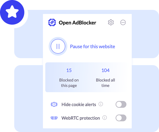 Open Adblocker features screenshot
